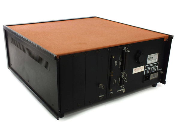 Inficon Quadrex 100 RGA – rear panel showing VIDEO, CPU, and CONTROL connectors and power label