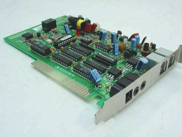 Kyungki Systems Com-Guard 2301-0010 ISA sensor card — angled top view showing green PCB with ICs, relay, and bracket-mounted ports