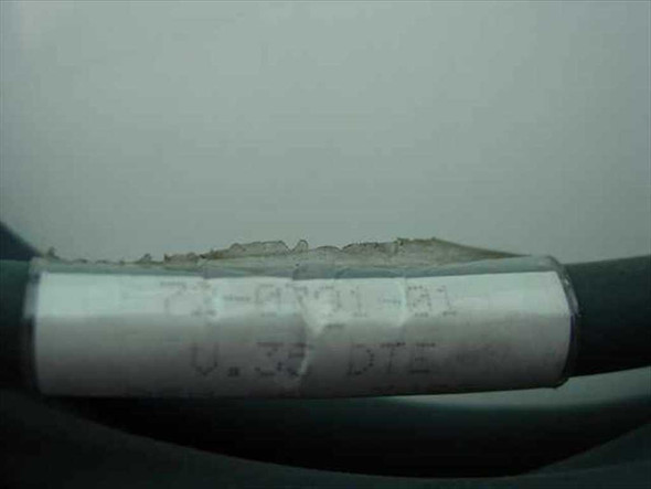 Cisco 72-0791-01 cable label close-up showing part number 72-0791-01 and V.35 DTE designation