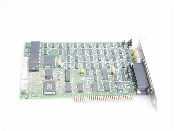 IBM 75H8769 SDLC Multiprotocol ISA Adapter Card – angled top view of component side and DB25 bracket connector
