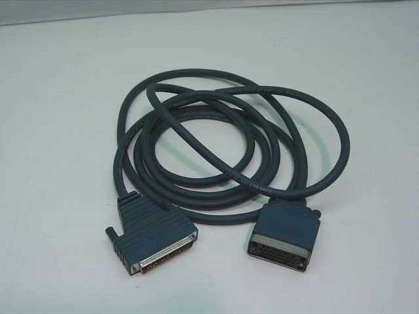 Cisco 72-0740-02 V.35 DCE serial cable full length coiled view showing both connectors