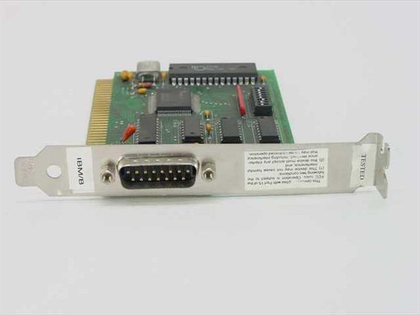 Micro-Integration 1507-001 ISA controller card – rear bracket view showing DB15 male port and IBM/XT compatibility label text