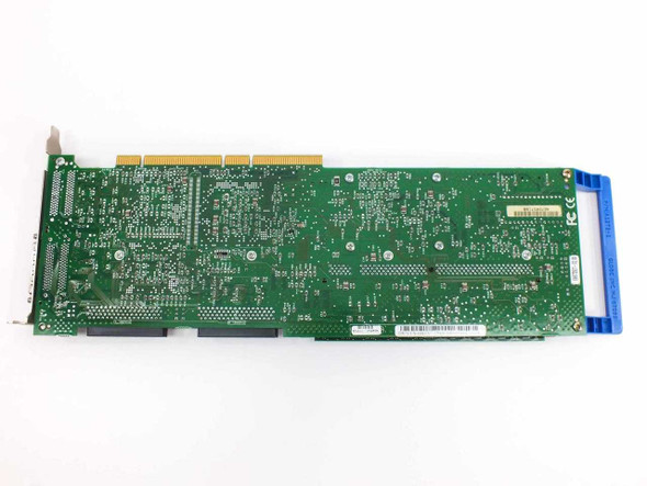 Dell 44TFX SCSI RAID Controller card — solder-side (bottom) view showing full PCB trace layout and PCI edge connector