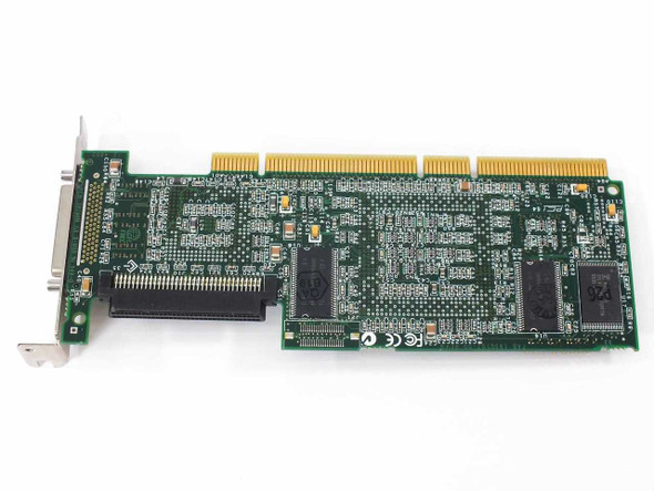 Adaptec ASR-2110S/32M RAID card – solder/bottom side view showing PCI edge connector and PCB layout