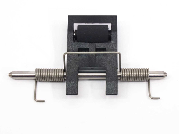 Zebra 105912G-057 Pressure Roller Flip Over Kit – front straight-on view showing roller housing and spring rod detail