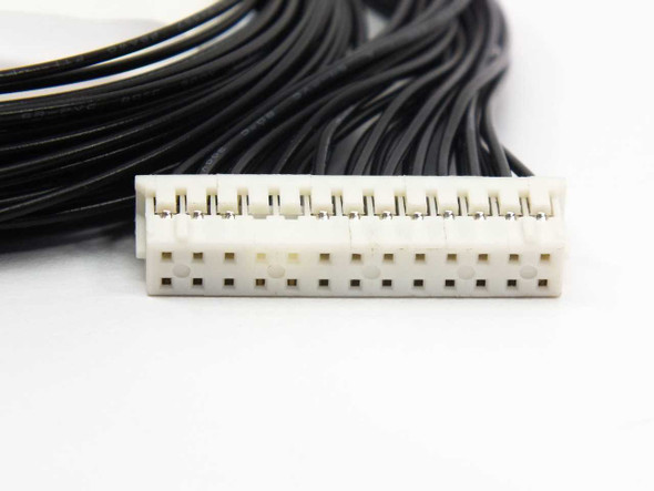 Close-up of the 26-pin white header connector on the Zebra 105940G-127 Toshiba HD PCBA cable assembly