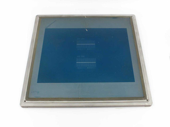 MicroScreen DC20X20 20x20 aluminum screen printing frame — front view showing blue mesh stretched in aluminum frame