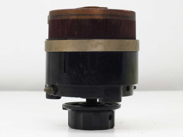 General Radio Type 200B Variac adjustable transformer — front view showing toroidal winding, brass collar, and black bakelite base
