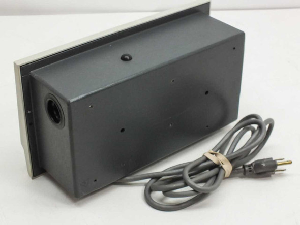 Balsbaugh 900-18M rear view showing dark gray housing, circular probe connector port, and attached AC power cord