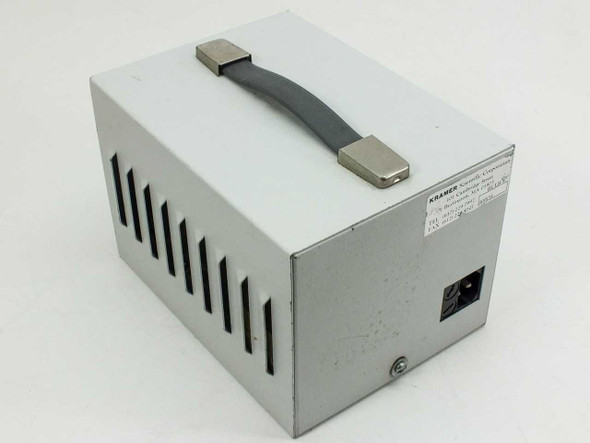 Kramer Scientific 150H — rear view showing ventilation slots, carry handle, and IEC AC power inlet