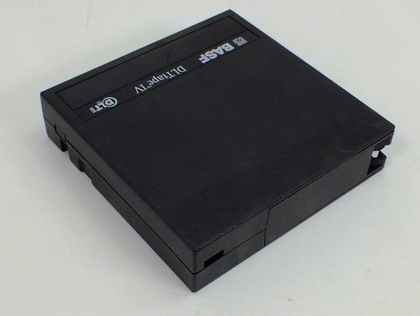 BASF DLTtape IV cartridge — side and top view showing DLT IV branding and cartridge housing