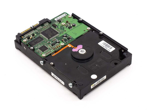 Seagate ST3250820AS 250GB hard drive – PCB and platter assembly, bottom view