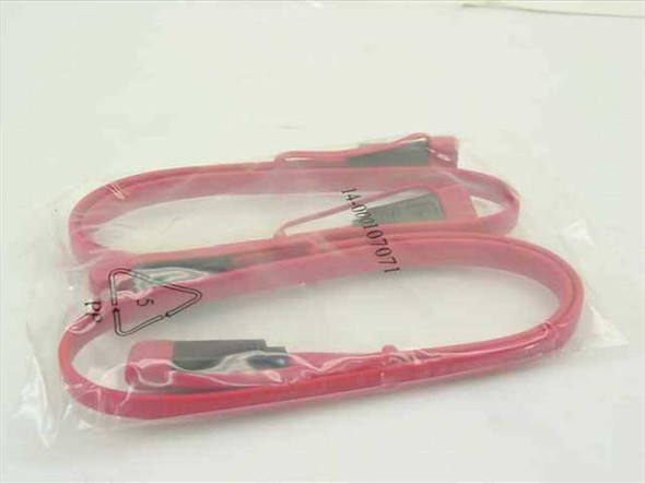 Comax E173433-K SATA Serial ATA Cable 20 Inch 26AWG Red 2-Pack sealed in poly bag