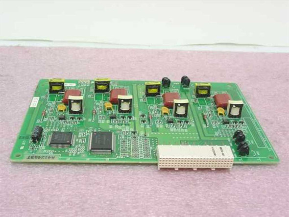 NEC 4DLCD PN-4DLCD Digital Line Circuit Card – component side view showing transformers, capacitors, and IC chips