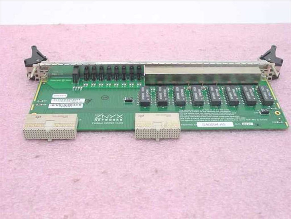 Znyx Networks ZX4008AB-A5 cPCI hub board — rear/component side showing PCB layout, relay ICs, and J3/J5 cPCI edge connectors