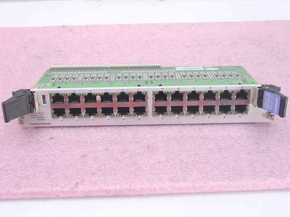 Znyx Networks ZX4024-A3 24-port 10/100 cPCI Ethernet hub card – front view showing 24 RJ-45 ports and faceplate