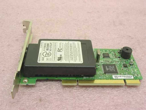 Sony F-1156I/A3 PCI modem card – rear/component side showing modem module, main chipset, and PCI edge connector