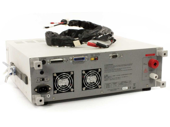 Kikusui TOS9201 right-side control panel showing FUNCTION selector buttons (ACW, DCW, IR, SYSTEM, LOCAL), GPIB/RMT indicator, MEMORY controls, CURSOR keys, rotary ENTER knob, and large red STOP button