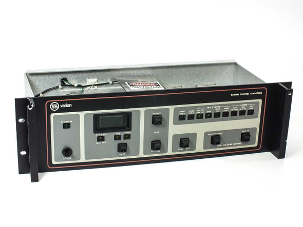 Varian VJW6769H1 Remote Control Unit VJW-6769H – front panel with LED display and control switches, 19-inch 3U rack chassis