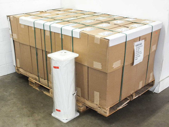 Madico InsulPatch W/W 4980440/30 solar backsheet rolls stacked on pallet in warehouse with individual boxed rolls visible