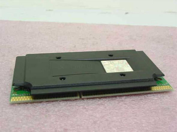 Intel Pentium III SL365 500MHz SECC2 Slot 1 CPU — top view showing black cartridge housing with Intel label window