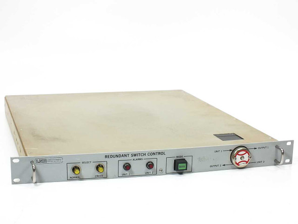 LNR 506011300-2 Redundant Baseball Switch Control – front panel and top cover, 1U rackmount angled view
