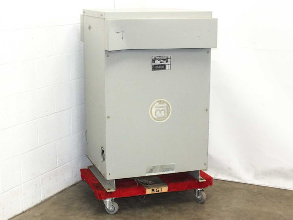 Matra Electric 6175432L 175 kVA dry-type transformer – right side view of NEMA 3R enclosure on pallet dolly