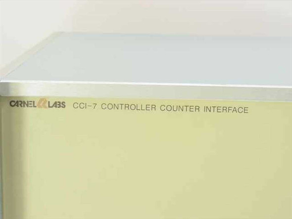 Carnel Labs CCI-7 Controller Counter Interface – close-up of front panel label reading 'CCI-7 Controller Counter Interface'