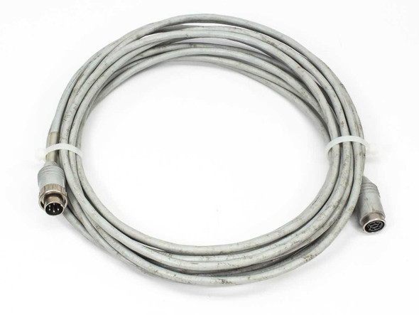 Unbranded 5-pin DIN extension cable 25 ft gray coiled spool, full cable view