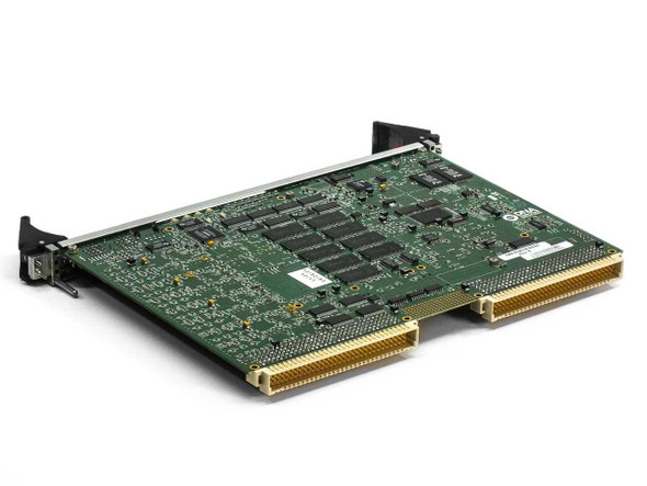 DNA Computing Solutions 700-01079-0335 PCM Board REV 8 — angled top-rear view showing VME backplane connector edge and memory modules