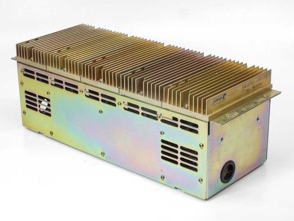 Lorain MZHSA15CAB Modular DC-DC Converter front three-quarter view showing heatsink array and module slots