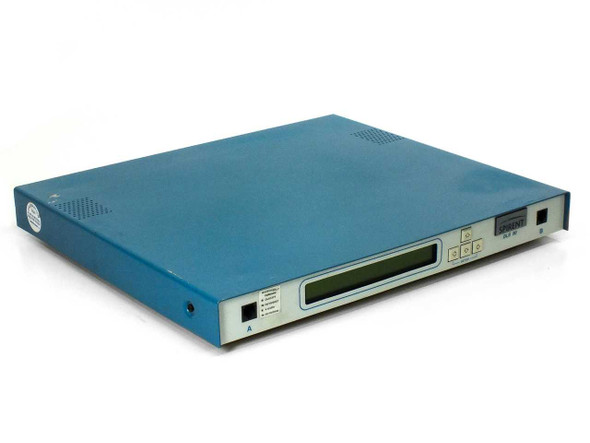 Spirent DLS 90 Wireline Simulator – front-left three-quarter view showing front panel LCD display and channel A indicators