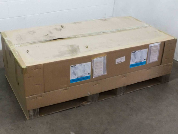 DNP Z777 PV-FS TPO Solar Encapsulant pallet in original cardboard packaging with DNP product labels on exterior
