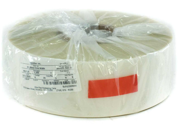 DuPont Bynel adhesive resin film roll 81.5mm x 1200ft wrapped in clear plastic packaging with label visible