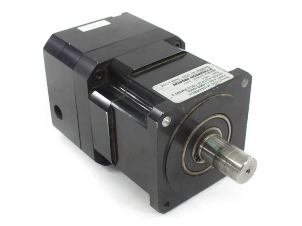 Thomson Micron NTP34-100-0-RM090-2 NemaTRUE 34 planetary gearbox – right-side output shaft view showing 0.75-inch shaft and NEMA 34 face mount