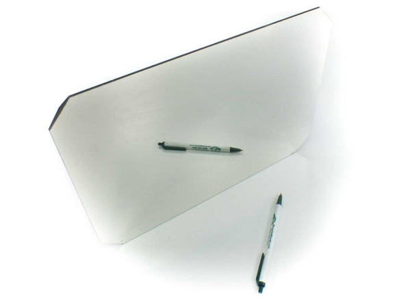 JA Noll NMC-6 flat mirror removed from mount, shown face-up with two markers for scale against white background