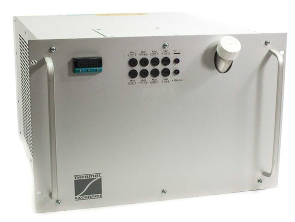 Thermal Exchange SPL/CR7U12/S refrigerated rackmount chiller — front panel with temperature controller and indicator LEDs