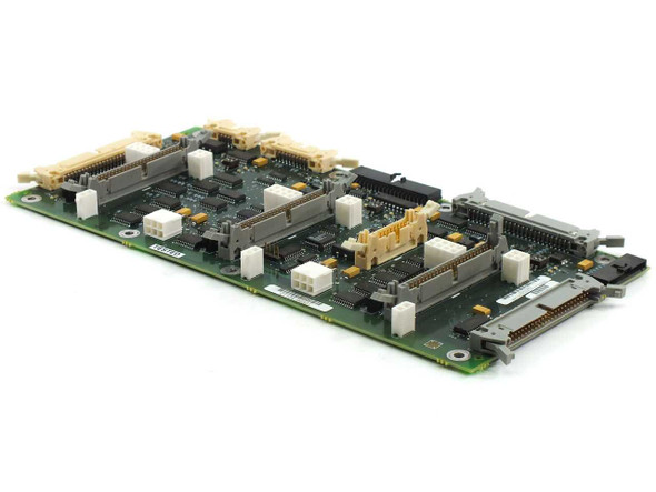 HP C1104-66501 Interposer PC Board – second angled top view showing component side with ribbon connectors and power headers