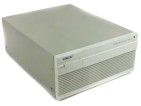 Sony WDC-610 Writable Disk Controller — front left three-quarter view showing beige enclosure and Sony logo