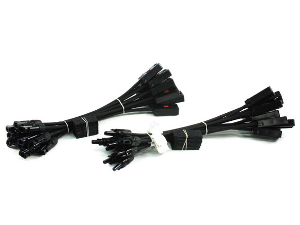 Onamba PVU-B48-022 Staubli MC4 solar junction box cable sets — three bundled groups overview