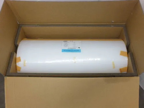 DNP Z777 PV-FS TPO solar panel encapsulant roll in original cardboard shipping box with plastic wrapping intact