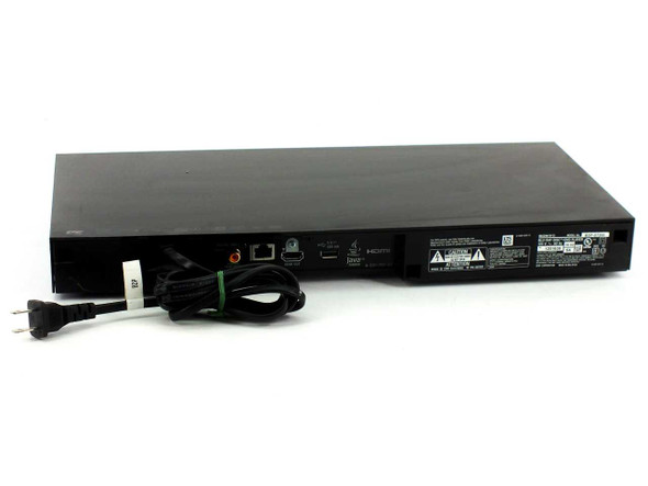 Sony BDP-S7200 Blu-ray Player – rear panel showing HDMI, Ethernet, USB, coaxial ports and attached power cord