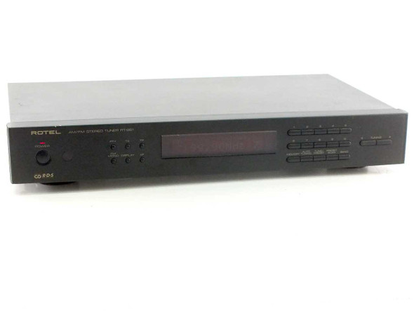 Rotel RT-961 AM/FM Stereo Tuner – front panel view showing digital display and preset buttons