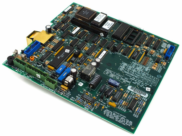 Kronos 6600186-999 System 400 Ethernet Main Board – angled top view showing full PCB layout