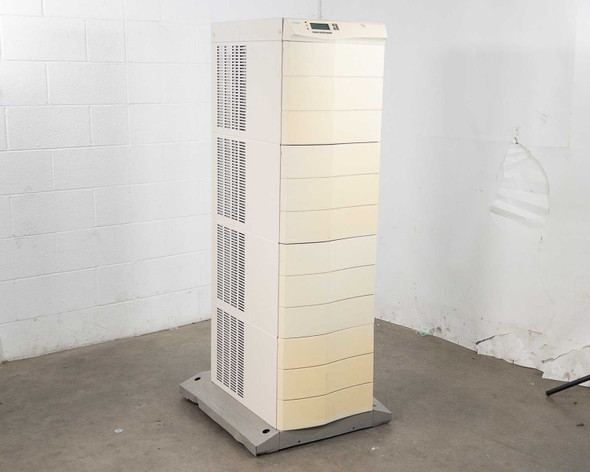 Best Power Axxium Pro 18kVA UPS — right-angle front/side view showing full tower height with modular bays and top LCD panel