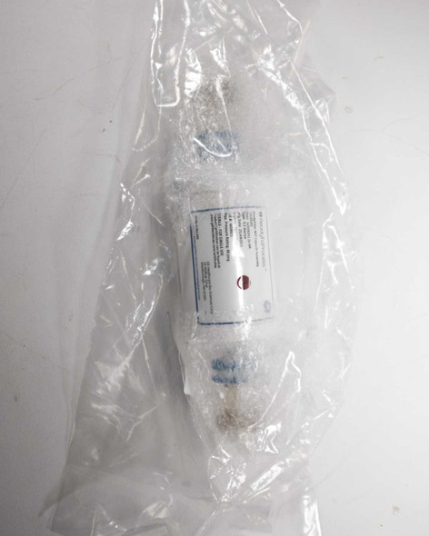 GE Healthcare ReadyToProcess ReadyFilter NFF Capsule Assembly 12410102 in sealed sterile plastic bag — overall view