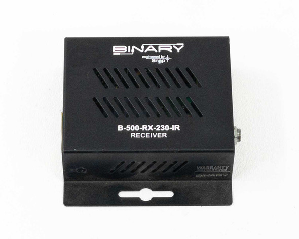 Binary B-500-RX-230-IR HDBaseT Receiver — front face showing model label B-500-RX-230-IR, Binary and Snap AV branding, and ventilation grille