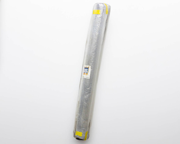 Super Screen TF0887 17x20 mesh insect screen 60x100 foot roll wrapped in clear plastic with yellow tape – full roll view