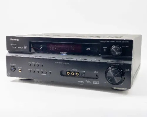 Pioneer VSX-917V-K 7.1 channel A/V receiver front and top view showing Pioneer branding and front panel controls