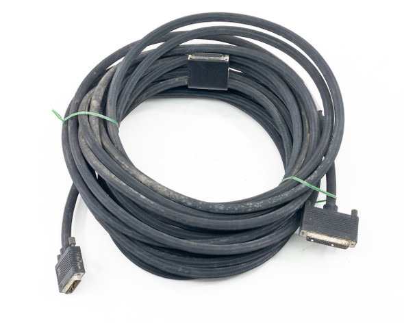 IBM 21F5061 EC 844090 vintage computer cable 9829 coiled full length view showing long cable run